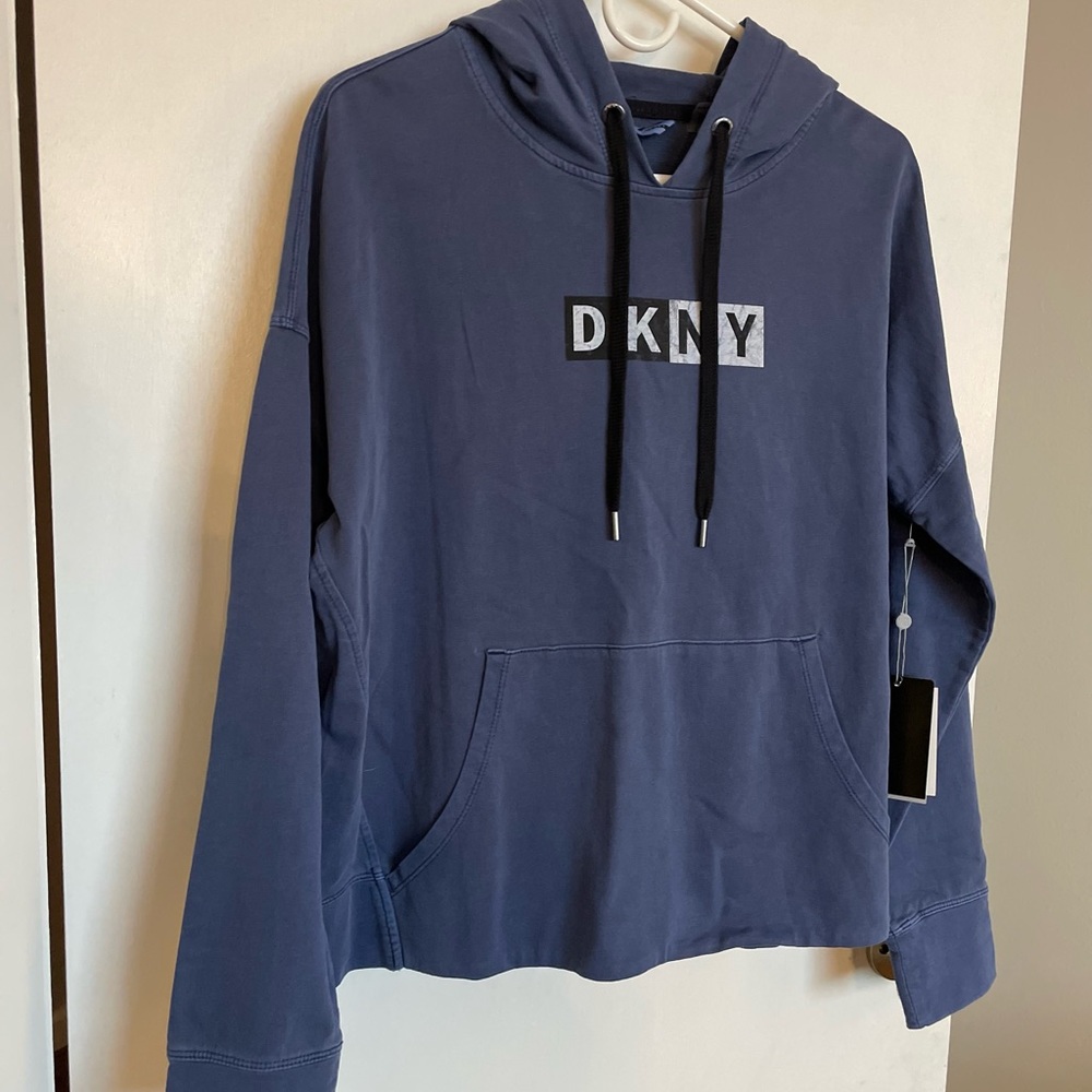 DKNY Sport Hooded Logo Sweater - Size M - Picture 2 of 14